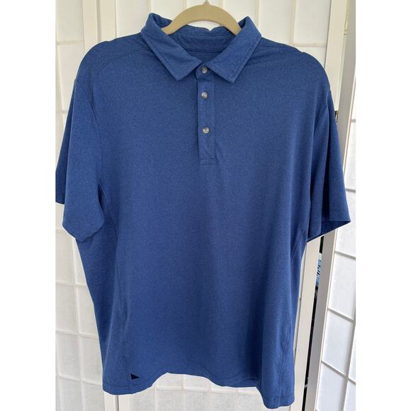 UNTUCKIT Men’s Short Sleeve Blue Stretch Golf Performance Polo Shirt Size XL - Picture 1 of 12